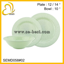 Королевский светло-зеленый меламин набор посуды, меламин набор посуды, меламин посуда